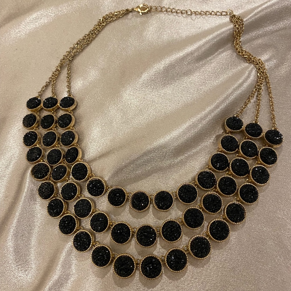 Gold and Black Necklace
